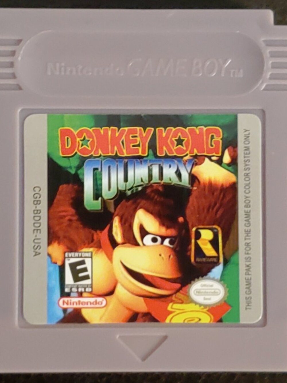Donkey Kong Country GBC Video Game Gameboy Color